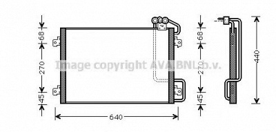 AVA QUALITY COOLING rt5273 -  Конденсатор, кондиционер